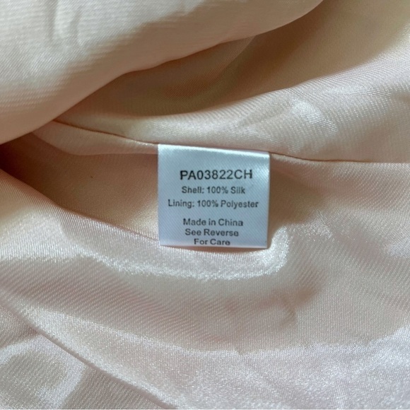 NWT Parker Pale Pink Silk Strapless Sweetheart Neckline Mini Dress sz S - Picture 5 of 14